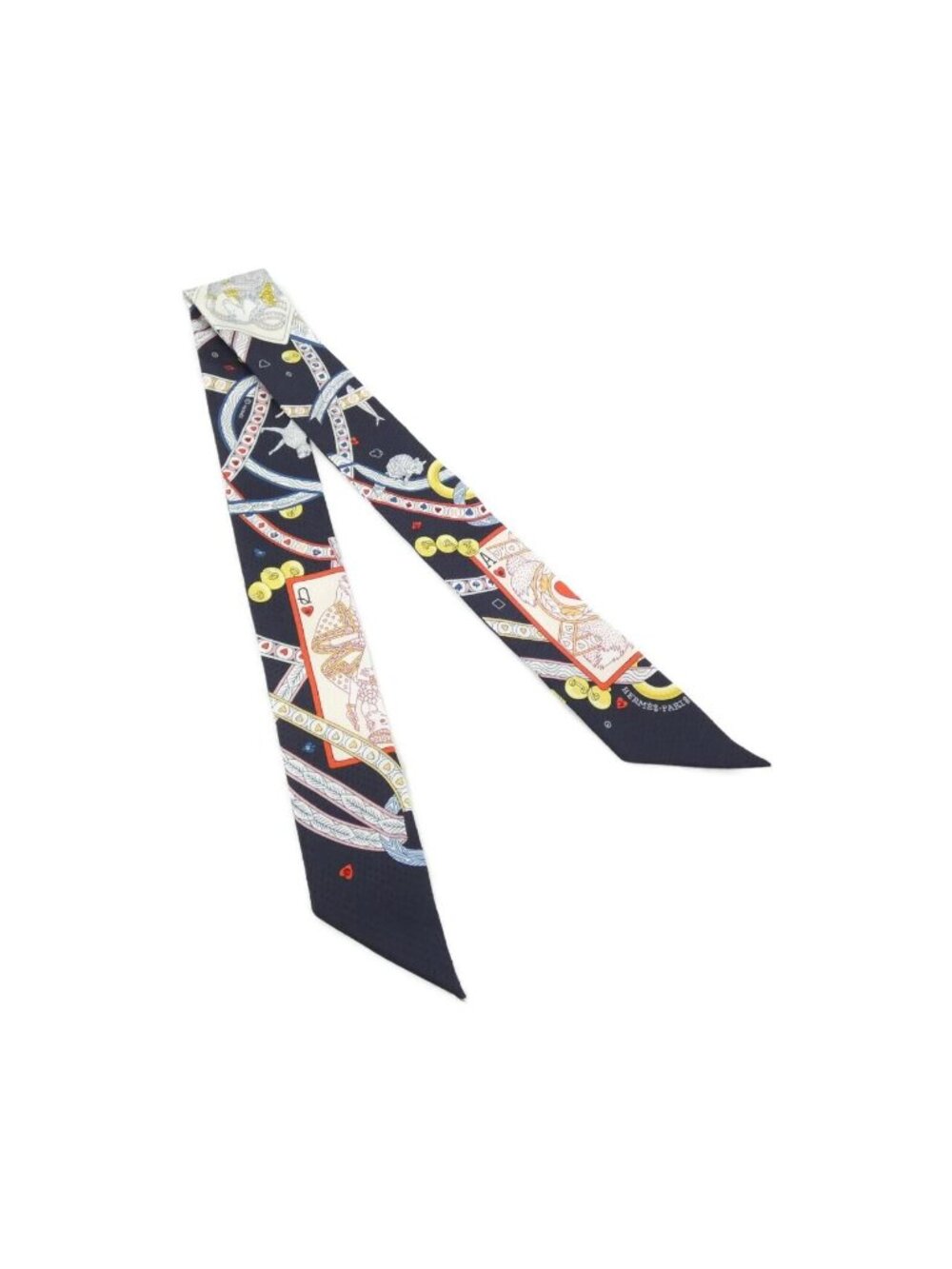 Hermes Dame de Coeur Twilly Pique Scarf